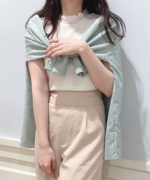 MAJESTIC LEGON（マジェスティックレゴン）の「着回しルーズシャツ（シャツ/ブラウス・レディース・グリーン系その他/ブルー系その他2/オフホワイト・MEDIUM）」の5枚目の写真