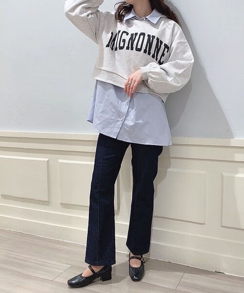 MAJESTIC LEGON（マジェスティックレゴン）の「着回しルーズシャツ（シャツ/ブラウス・レディース・グリーン系その他/ブルー系その他2/オフホワイト・MEDIUM）」の12枚目の写真