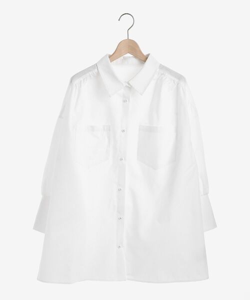 MAJESTIC LEGON（マジェスティックレゴン）の「着回しルーズシャツ（シャツ/ブラウス・レディース・グリーン系その他/ブルー系その他2/オフホワイト・MEDIUM）」の15枚目の写真