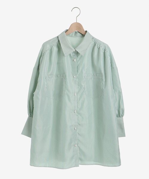 MAJESTIC LEGON（マジェスティックレゴン）の「着回しルーズシャツ（シャツ/ブラウス・レディース・グリーン系その他/ブルー系その他2/オフホワイト・MEDIUM）」の16枚目の写真