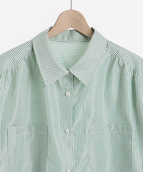 MAJESTIC LEGON（マジェスティックレゴン）の「着回しルーズシャツ（シャツ/ブラウス・レディース・グリーン系その他/ブルー系その他2/オフホワイト・MEDIUM）」の19枚目の写真
