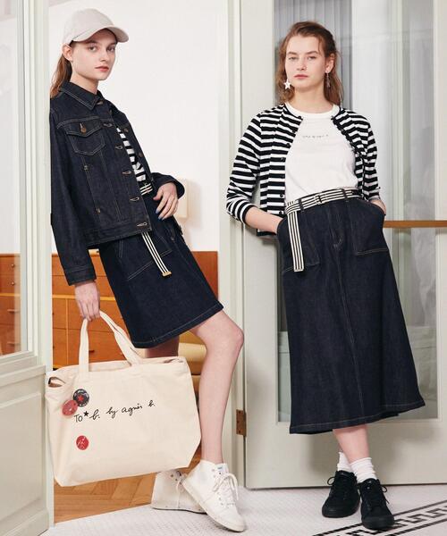 To b. by agnes b.（トゥービーバイアニエスベー）の「WR12 TS ミニロゴTシャツ（Tシャツ/カットソー・レディース・ホワイト・38/40）」の6枚目の写真