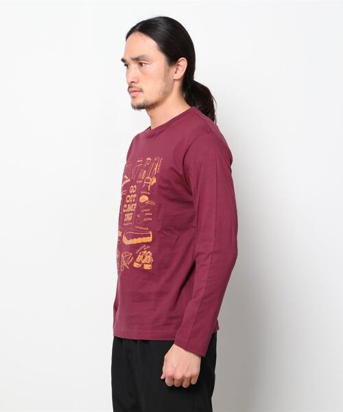 ARCADE(アーケード)の「ロンT Tシャツ 長袖 / アウトドア デザイン(Tシャツ/カットソー・メンズ・ベージュ系2/ブラック系3/ワイン系2/ホワイト系3/ベージュ系3/ホワイト系1/ブラック系2/ブラック系1/ワイン系3/ベージュ系1/ワイン系1/ホワイト系2・L/LL/M)」の13枚目の写真