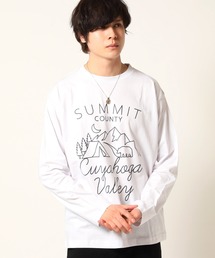 ロンT Tシャツ 長袖 / アウトドア デザイン