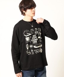 ロンT Tシャツ 長袖 / アウトドア デザイン
