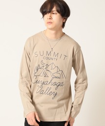ロンT Tシャツ 長袖 / アウトドア デザイン