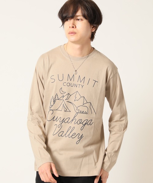 ARCADE(アーケード)の「ロンT Tシャツ 長袖 / アウトドア デザイン(Tシャツ/カットソー・メンズ・ベージュ系2/ブラック系3/ワイン系2/ホワイト系3/ベージュ系3/ホワイト系1/ブラック系2/ブラック系1/ワイン系3/ベージュ系1/ワイン系1/ホワイト系2・L/LL/M)」の9枚目の写真