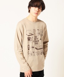 ロンT Tシャツ 長袖 / アウトドア デザイン
