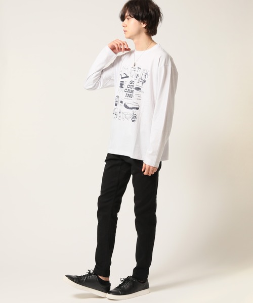 ARCADE(アーケード)の「ロンT Tシャツ 長袖 / アウトドア デザイン(Tシャツ/カットソー・メンズ・ベージュ系2/ブラック系3/ワイン系2/ホワイト系3/ベージュ系3/ホワイト系1/ブラック系2/ブラック系1/ワイン系3/ベージュ系1/ワイン系1/ホワイト系2・L/LL/M)」の19枚目の写真