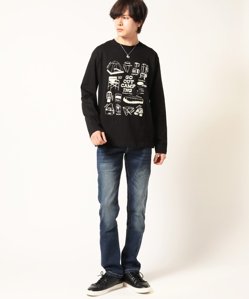 ARCADE(アーケード)の「ロンT Tシャツ 長袖 / アウトドア デザイン(Tシャツ/カットソー・メンズ・ベージュ系2/ブラック系3/ワイン系2/ホワイト系3/ベージュ系3/ホワイト系1/ブラック系2/ブラック系1/ワイン系3/ベージュ系1/ワイン系1/ホワイト系2・L/LL/M)」の22枚目の写真