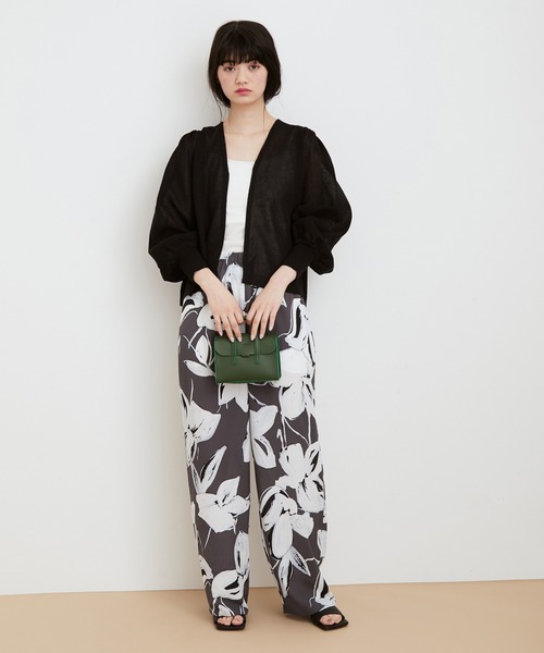 ADAM ET ROPE'（アダムエロペ）の「チェーンアクセサリーバッグ（ショルダーバッグ・レディース・グレー/カーキ/ピンク・FREE）」の6枚目の写真