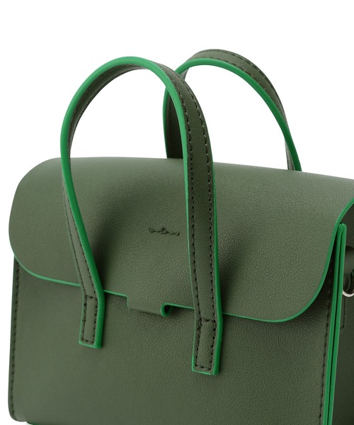 ADAM ET ROPE'（アダムエロペ）の「チェーンアクセサリーバッグ（ショルダーバッグ・レディース・グレー/カーキ/ピンク・FREE）」の5枚目の写真