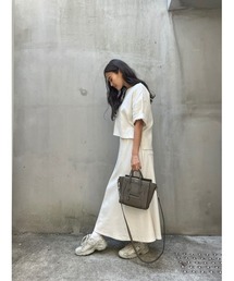 TRUNC | Back Hem Cut Tops × Flare Skirt(ワンピース)