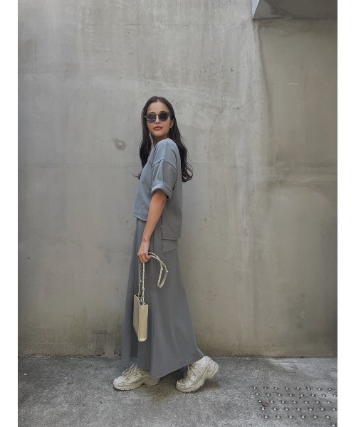 TRUNC(トランクエイティーエイト)の「Back Hem Cut Tops × Flare Skirt(ワンピース・レディース・ホワイト/ブラック/グレー・FREE)」の10枚目の写真