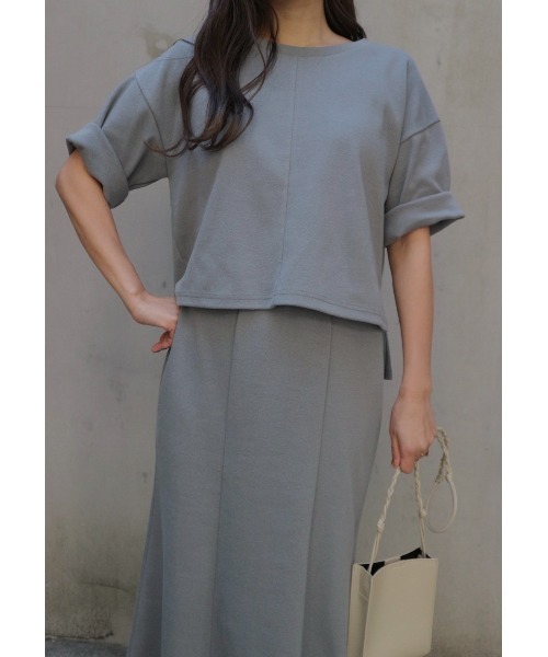 TRUNC(トランクエイティーエイト)の「Back Hem Cut Tops × Flare Skirt(ワンピース・レディース・ホワイト/ブラック/グレー・FREE)」の14枚目の写真