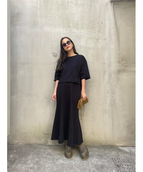 TRUNC(トランクエイティーエイト)の「Back Hem Cut Tops × Flare Skirt(ワンピース・レディース・ホワイト/ブラック/グレー・FREE)」の20枚目の写真