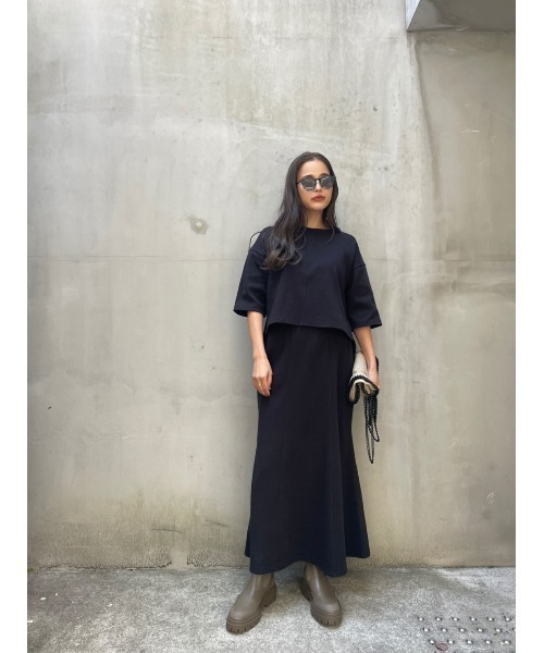 TRUNC(トランクエイティーエイト)の「Back Hem Cut Tops × Flare Skirt(ワンピース・レディース・ホワイト/ブラック/グレー・FREE)」の22枚目の写真