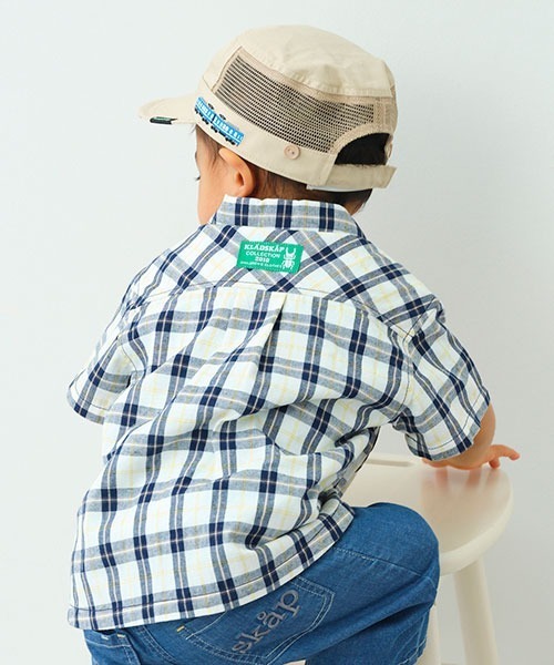 kladskap(クレードスコープ)の「虫刺しゅう半袖シャツ(シャツ/ブラウス・キッズ・ネイビー/ベージュ・100cm/110cm/90cm/120cm/130cm)」の14枚目の写真
