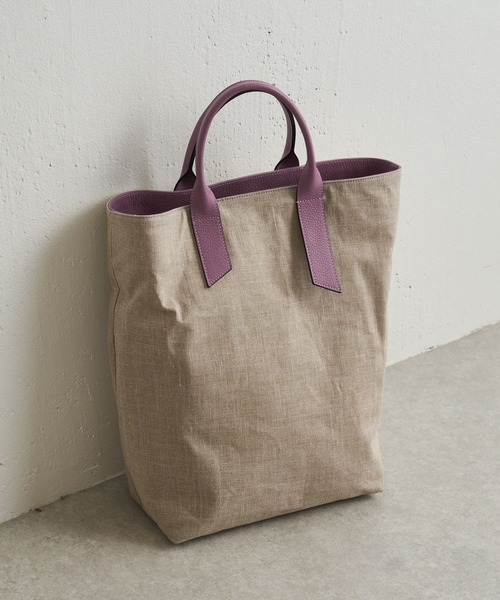 BEARDSLEY（ビアズリー）の「《NOVIA》トートバッグ（トートバッグ・レディース・ホワイト/パープル/グリーン・FREE）」の3枚目の写真