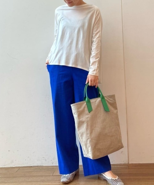 BEARDSLEY（ビアズリー）の「《NOVIA》トートバッグ（トートバッグ・レディース・ホワイト/パープル/グリーン・FREE）」の2枚目の写真