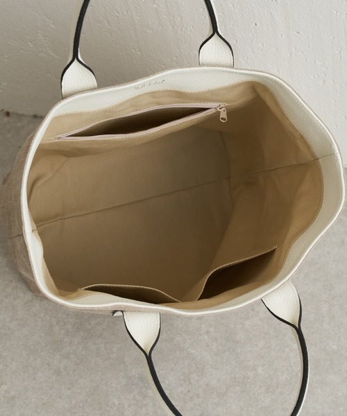 BEARDSLEY（ビアズリー）の「《NOVIA》トートバッグ（トートバッグ・レディース・ホワイト/パープル/グリーン・FREE）」の9枚目の写真