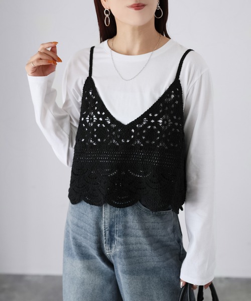 セール】かぎ針編みキャミビスチェ（ベスト）｜Riberry（リベリー）の