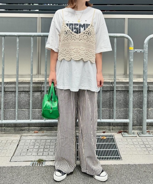 Riberry(リベリー)の「かぎ針編みキャミビスチェ(ベスト・レディース・ブラック/キナリ/A/B・FREE)」の18枚目の写真