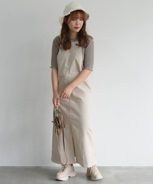 sango(sango)の「5分袖クルーネックプルオーバー(Tシャツ/カットソー・レディース・アイボリー/ライトパープル/グレイッシュベージュ・FREE)」の19枚目の写真