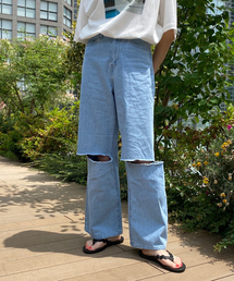 Oriens JOURNAL STANDARD | スーパーワイドクラッシュデニム(デニムパンツ)