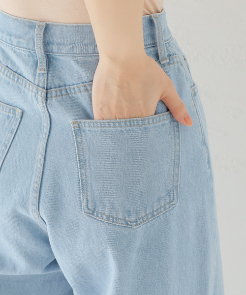 Oriens JOURNAL STANDARD（オリエンス ジャーナルスタンダード）の「スーパーワイドクラッシュデニム（デニムパンツ・レディース・ホワイト/ネイビー/ブルー系その他・38/36/34）」の16枚目の写真
