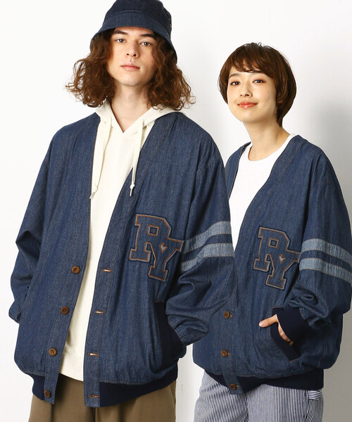 Ca Purple Yellow パープルアンドイエロー のデニムジャケット デニムレタードカーディガン 55 01by04 2 を購入できます Comme ジャケット アウター デニムレタードカーディガン デニムジャケット Purple Yellow パープルアンドイエロー のファッション