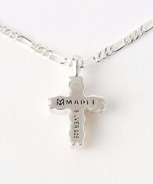 Maple（メープル）の「＜MAPLE＞ CROSS CHAIN/ネックレス（ネックレス・メンズ・ホワイト・FREE）」の2枚目の写真