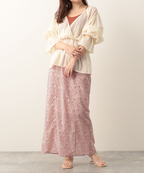Heather（ヘザー）の「カップ付きバッククロスキャミ　279751（キャミソール・レディース・ブラック/ブラウン/オフホワイト・FREE）」の7枚目の写真