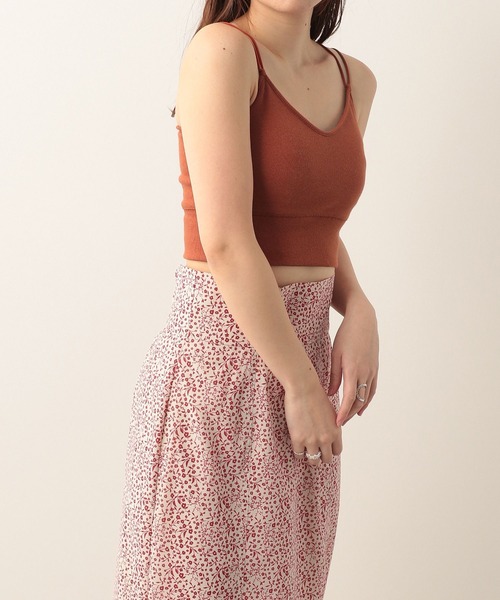 Heather（ヘザー）の「カップ付きバッククロスキャミ　279751（キャミソール・レディース・ブラック/ブラウン/オフホワイト・FREE）」の18枚目の写真