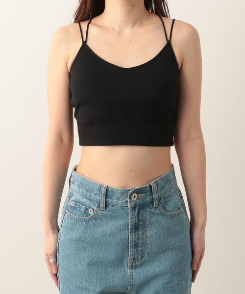 Heather（ヘザー）の「カップ付きバッククロスキャミ　279751（キャミソール・レディース・ブラック/ブラウン/オフホワイト・FREE）」の12枚目の写真