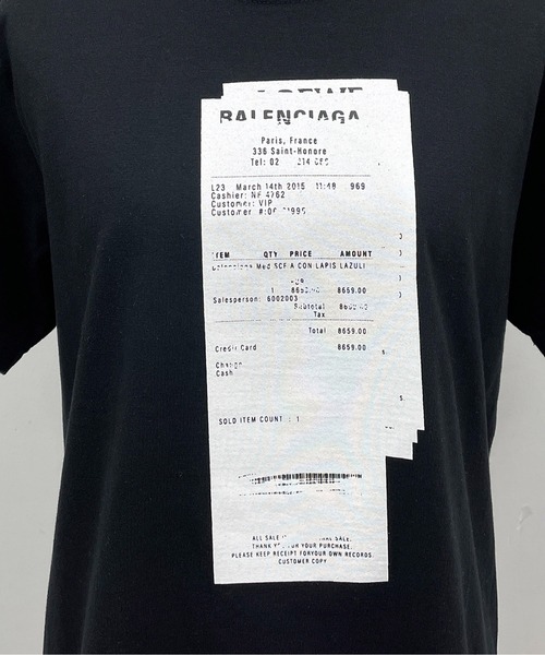 PICCIN（ピッチン）の「double receipt(ダブルレシート)Tシャツ（Tシャツ/カットソー・レディース・ホワイト/ブラック/ベージュ・M）」の12枚目の写真