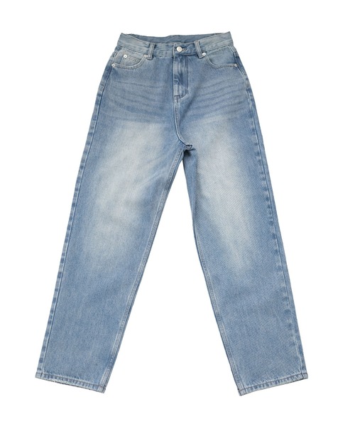 ANDJ(アンドジェイ)の「【2022/SS】13.5ozハイウエストテーパードデニムパンツ(デニムパンツ・レディース・ライトブルー/インディゴブルー・S/M)」の22枚目の写真