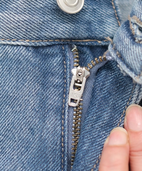 ANDJ(アンドジェイ)の「【2022/SS】13.5ozハイウエストテーパードデニムパンツ(デニムパンツ・レディース・ライトブルー/インディゴブルー・S/M)」の16枚目の写真