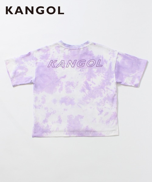 セール】【KANGOL KIDS】タイダイ染めロゴTシャツ【綿100％】（T