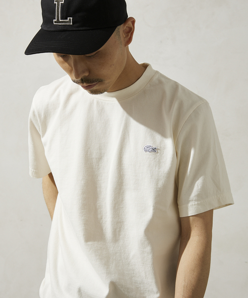 LACOSTE（ラコステ）の「【LACOSTE/ラコステ】Tシャツ TH651EL（Tシャツ/カットソー・メンズ・ホワイト/ブラック/ベージュ/カーキ・4/5）」の2枚目の写真