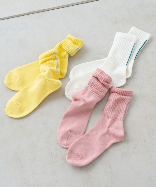 Kastane（カスタネ）の「【新色追加】バックラインショートソックス（ソックス/靴下・レディース・ピンク/イエロー/アイボリー/ミント・FREE）」の8枚目の写真