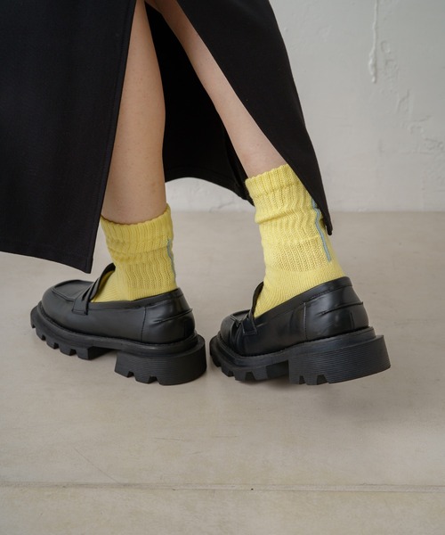 Kastane（カスタネ）の「【新色追加】バックラインショートソックス（ソックス/靴下・レディース・ピンク/イエロー/アイボリー/ミント・FREE）」の10枚目の写真