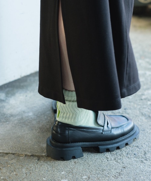 Kastane（カスタネ）の「【新色追加】バックラインショートソックス（ソックス/靴下・レディース・ピンク/イエロー/アイボリー/ミント・FREE）」の6枚目の写真