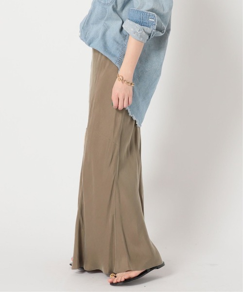 AP STUDIO（エーピーストゥディオ）の「Newフィブリルキュプラスカート（スカート・レディース・ブラック/ネイビー/カーキ/オレンジ・38/36）」の11枚目の写真