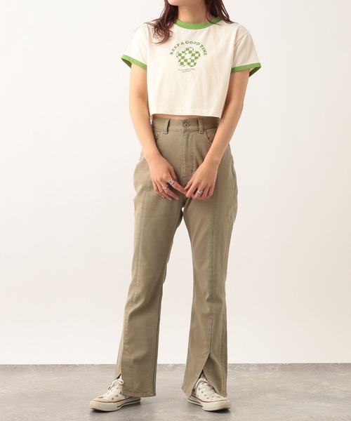 Heather（ヘザー）の「レトロチビＴ　297751（Tシャツ/カットソー・レディース・レッド系その他/オフホワイト/グレー・FREE）」の16枚目の写真