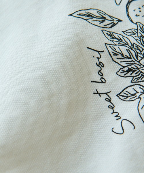 RIVE DROITE（リヴドロワ）の「Bon appetit Tシャツ（Tシャツ/カットソー・レディース・オフホワイト/ベージュ・FREE）」の12枚目の写真