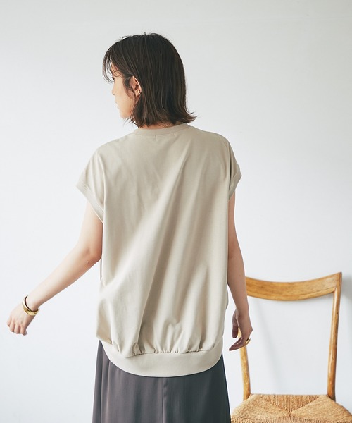 RIVE DROITE（リヴドロワ）の「Bon appetit Tシャツ（Tシャツ/カットソー・レディース・オフホワイト/ベージュ・FREE）」の19枚目の写真