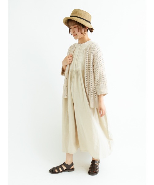 Samansa Mos2（サマンサ モスモス）の「【抗菌防臭】ブレードハット（ハット・レディース・ベージュ/モカ・ﾌﾘ-）」の6枚目の写真