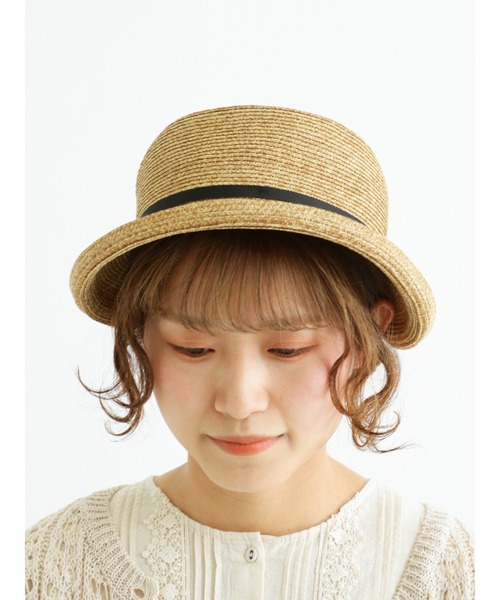 Samansa Mos2（サマンサ モスモス）の「【抗菌防臭】ブレードハット（ハット・レディース・ベージュ/モカ・ﾌﾘ-）」の7枚目の写真