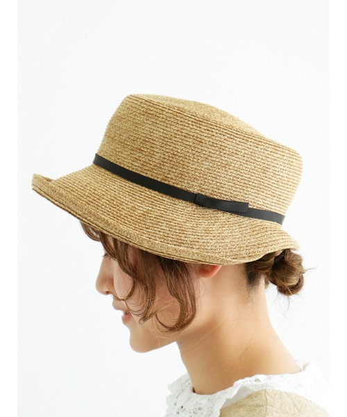 Samansa Mos2（サマンサ モスモス）の「【抗菌防臭】ブレードハット（ハット・レディース・ベージュ/モカ・ﾌﾘ-）」の8枚目の写真